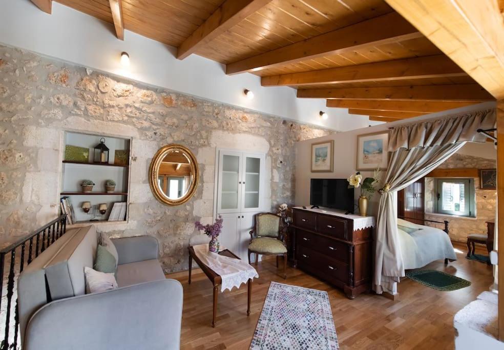 La Casa Di Bella A Tradional Stone House With Barbecue Villa Kariá Buitenkant foto